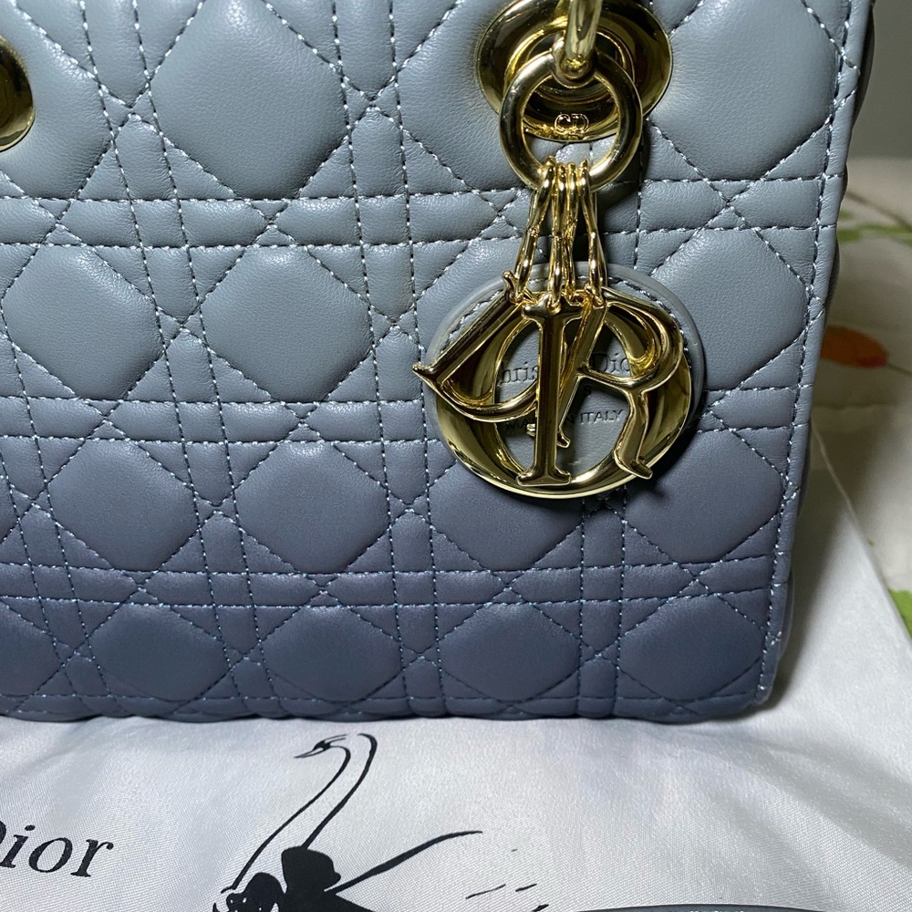 Lady Dior Blue/Grey Ombré - Picture 3 of 10